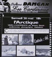 Conf&eacute;rence Arctique au Cin&eacute;ma de Damgan samedi 16 mai &agrave; 18h